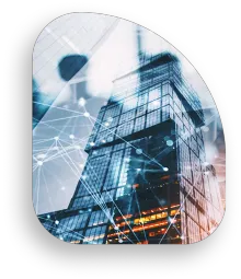 Business Man smiling standing with co-workers